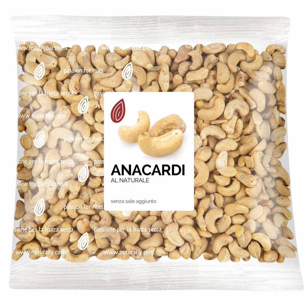 Anacardi Crudi al Naturale Non Salati Giganti 500g / 1kg / 2,5kg